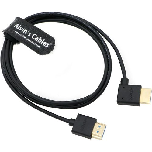ERYI-Ultra Hd 8K Hdmi 2.1 Câble Hdmi Droit Vers Angle Droit Haute Vitesse Hdmi Pour Atomos Ninja V Moniteur, Z Cam E2, Pour Sony Fs5 | Fs7| A7S3 Caméras 4.9Ft | 1.5M