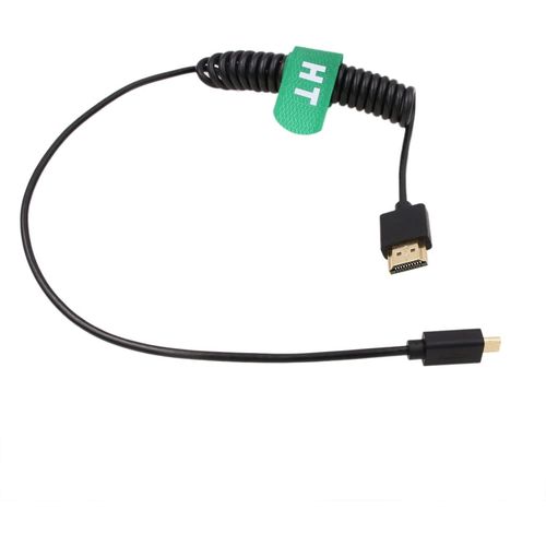 ERYI-Câble Spiralé 4K 60Hz 8K Micro Hdmi Hdmi 2.1 Pour Sony A6400 A7R A7S Canon R5 R6 R7 Gh4 S5 Z50 Caméra Atomos Ninja V Portkeys Moniteur Type A D