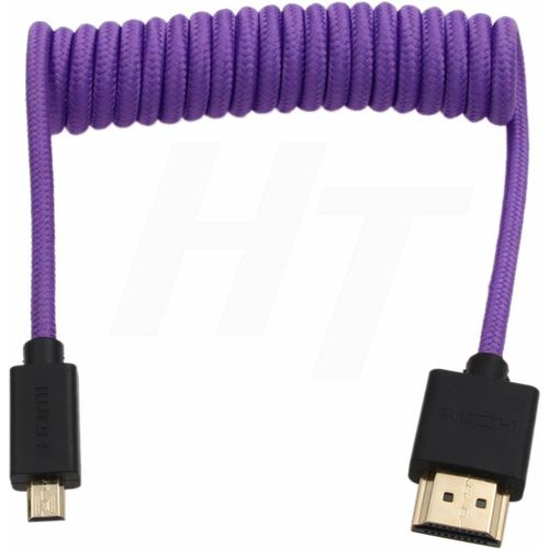 ERYI-Câble Tressé Micro Hdmi Vers Hdmi 4K 8K 60P Pour Sony Zve-10 A7S A7R Canon R10 R6 Mkii Lumix Camera Smallhd Atomos Ninja V Monitor Type A D Hdmi 2.1