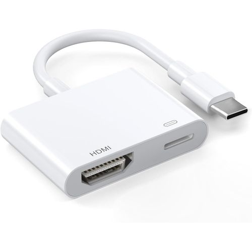 ERYI-Adaptateur Usb-C Vers Hdmi Certifié Apple Mfi 4K @ 60 Hz Pour Iphone 16 15 Macbook Pro Air Ipad Pro, Câble Av Numérique Hdmi 2.0 Compatible Avec Samsung Galaxy S24