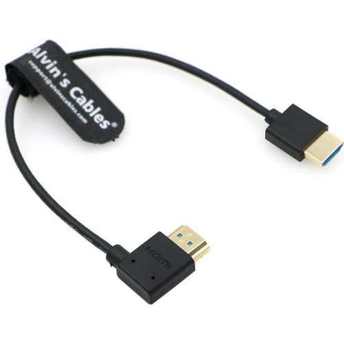 ERYI-Câble Hdmi 8K 2.1 Haute Vitesse Pour Atomos Ninja V Moniteur Droit Vers Angle Gauche Cordon Hdmi Pour Z Cam E2, Pour Sony Fs5 | Fs7| A7S3 Caméras 10 Pouces | 25 Cm