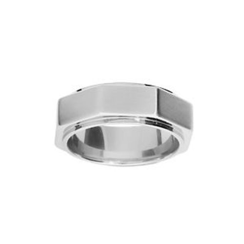 Bague Acier Forme Ecrou À Graver