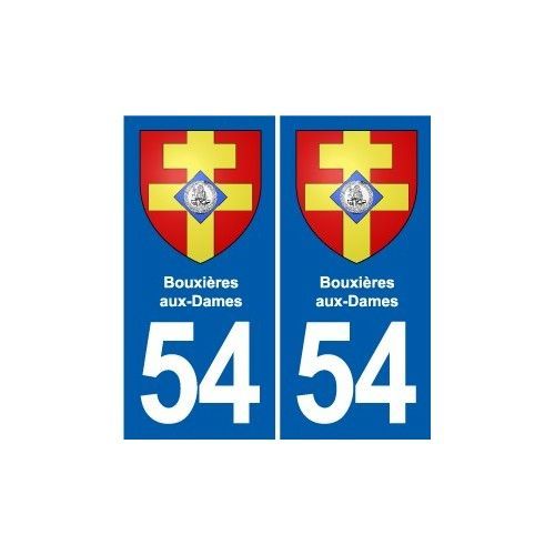 54 Bouxires-Aux-Dames Blason Autocollant Plaque Stickers Ville - Droits