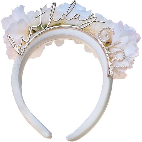 Eryi-Birthday Girl' Faux Flowers & Pearls Headband Party Wearable