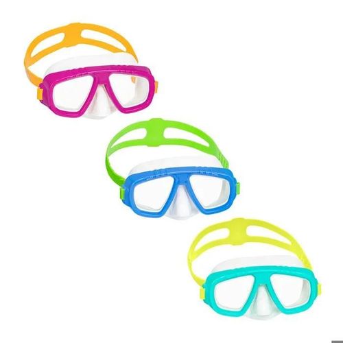 Masque De Plongée Enfant - Bestway - 22011 - Sangle Anatomique - Protection Uv - Étanche Aux Fuites