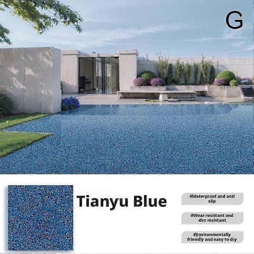 Peinture epoxy effet marbre haute brillance pour sols de garage et surfaces en beton