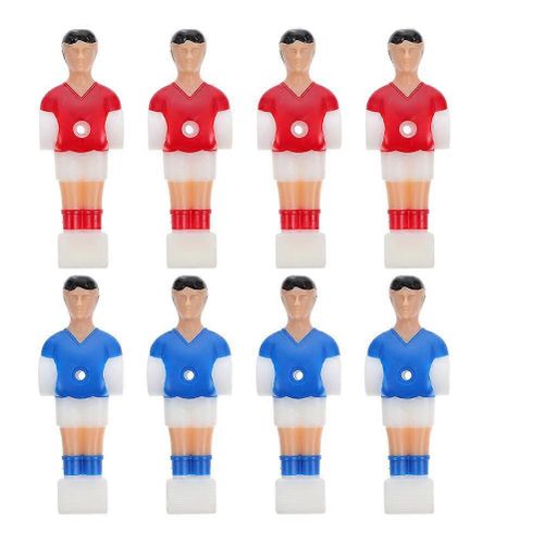 Lot de 8 statues de baby-foot en resine representant un joueur de football. Pieces de rechange