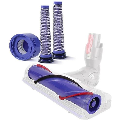 Brosse rotative et filtre HEPA pre- et post-filtre compatibles avec les pieces de rechange pour aspirateur V7