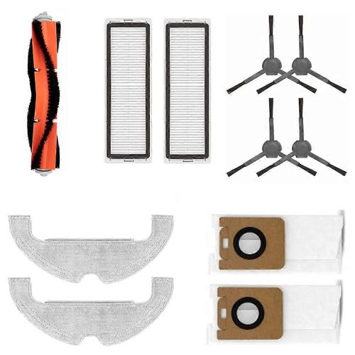 Kit d'accessoires de remplacement pour aspirateur robot Z10 PRO, brosse principale, filtre HEPA, tampons de nettoyage, sacs a poussiere