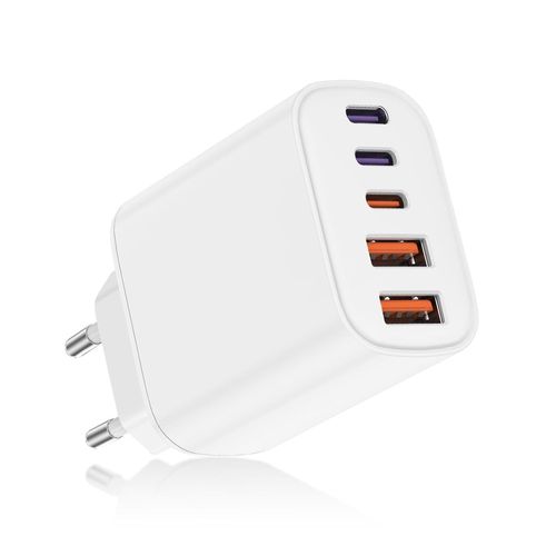 Chargeur Usb C Rapide, 5 Port¿3 Usb C+2 Usb A¿Prise Multiple Secteur Fast Charger, Pd+Qc Type C Mural Alimentation Adaptateur Pour Iphone 16 15 14 13 12 11 Pro Max Xs Xr Se Samsung Galaxy, Ipad