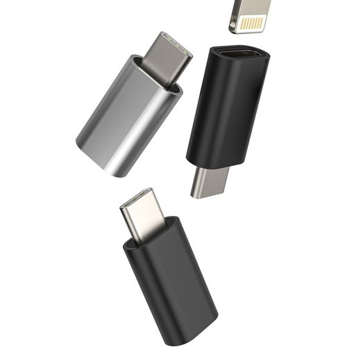 Thef-Lot De 3 Adaptateurs Lightning Femelles Vers Usb C Mâles Pour Apple Chargeur Câble Connecteur Type C Pour Iphone 16 15 Pro Max Adaptateur Certifié Mfi Compatible Avec Samsung S25 Lighting Jack