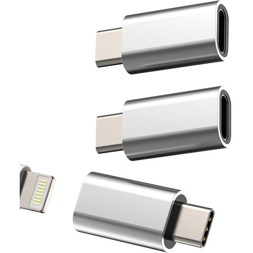 Thef-Adaptateur Lightning Femelle Vers Usb C Mâle Chargeur(Lotde3)Pour Iphone 16 15 Pro Max Pour Ipad Type C Jack Connecteur Pour Apple Prise Adapter Charge Câble Voiture Accessoire Compatible Avec S