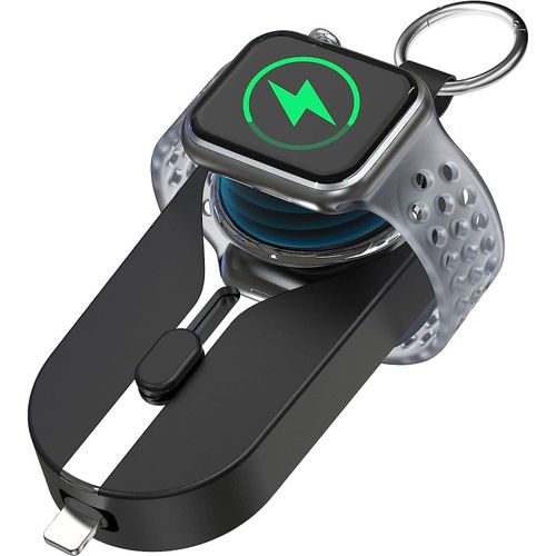 Thef-Chargeur Pour A Pple Watch, 2 En 1 Chargeur Sans Fil Portable Compatible Avec Apple Watch Series 8/Uitra/7/6/5/4/3/2/Se, Phone 14/13/12/Pro/Xs/Max/Xr/X, Airpods [Mini Batterie Externe 2000mah]