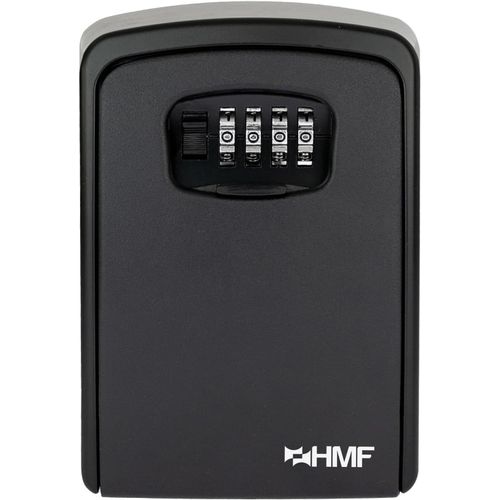 CHECARZHN--NO1-328-02 Coffre-Fort À Clés Avec Code Numérique À 4 Chiffres, Boîte À Clés Pour L'Extérieur, 14,5 X 10,5 X 5,5 Cm, Noir
