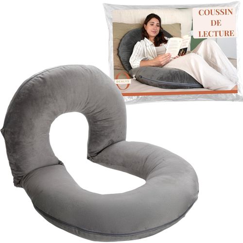 Coussin de Lecture 5-en-1, pour Lire, Dormir, télétravailler, soulager Les Jambes Lourdes, se détendre au lit ou sur Le canapé, Confort personnalisé et Soutien Ergonomique.