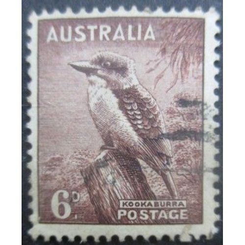 Australie N°116a Dentelé 15 X 14 Filigrane 6 Oiseau Oblitéré
