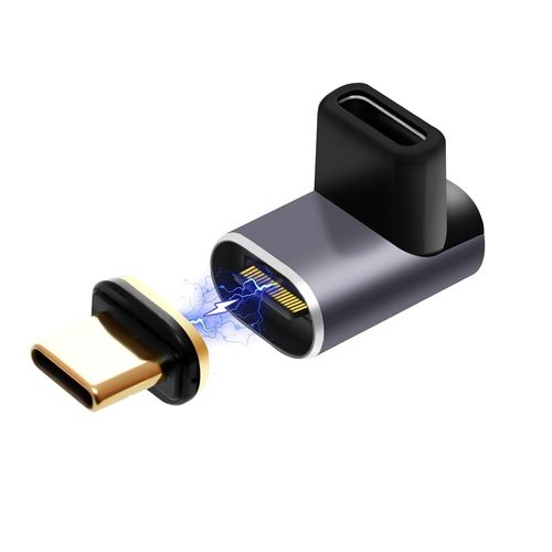 THEF-Adaptateur USB C Magnétique - 140W Magnetic USB-c 40gb/s 24 Broches Adapter Compatible avec Les Ordinateurs Portables tablettes téléphones