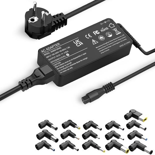 Thef-Chargeur 90w Universel Pourasus Len Ovo Dell Hp Acer Samsung To Shiba - Adaptateur D'alimentation Sans Connexion Usb-C Ordinateur Portable Avec 16 Conseils