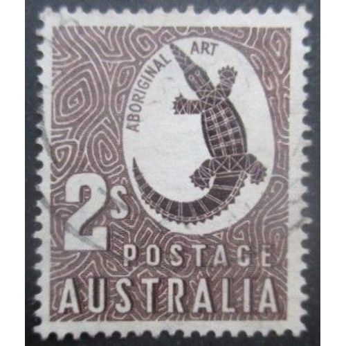 Australie N°160 Filigrane 6 Crocodile Oblitéré