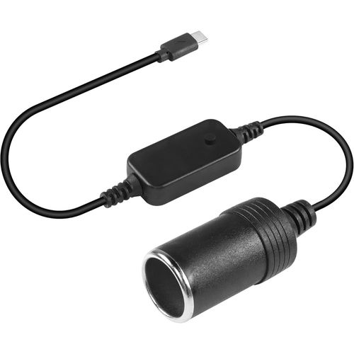 THEF-Adaptateur USB C mâle vers Allume-Cigare de Type C vers Allume-Cigare, câble d'alimentation de Sortie, Tension réglable 5 V-9 V-12 V-15 V-20 V PD, câble de Charge Rapide, Puissance 60 W
