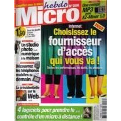Micro Hebdo N° 206 : Choisir Le Fournisseur D'accés