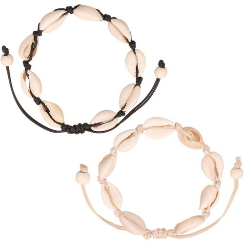 Cmjaagur-2 X Shell Bracelet, Boho Turquo Anklet For Women, Adjustable, Elephant Pendant, Multilayer, Sandy Beach Jewellery, Boho Anklet For Women And Girls[M589]