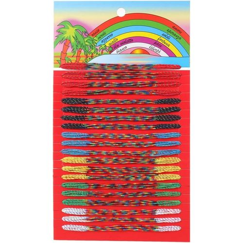 Cmjaagur-Brazilian Bracelet ¿ 100 Pcs Women's Friendship Colourful Handmade Boho Beads Braided Beach Surfer Anklet Woven Bohemian[M457]