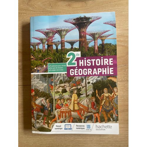 Manuel Histoire Géographie Seconde Édition 2024 Hachette Éducation 