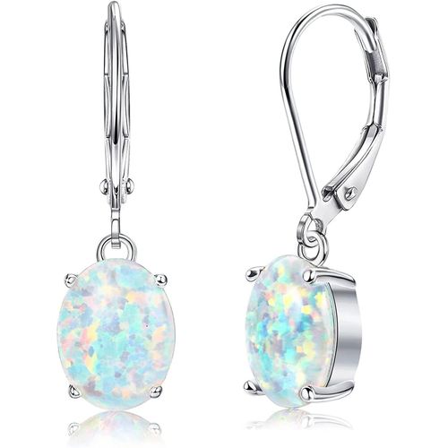 S925 Boucles D'oreilles En Argent Pour Femme Créées Boucles D'oreilles Opales Stud Drop Dangle Boucles D'oreilles Hoop Crawler Climber Cz Argent Boucles D'oreilles En Argent Pour Femme
