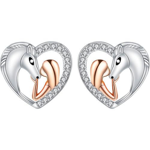 Boucles D'oreilles Pour Femme Argent Sterling 925 Boucles D'oreilles Élégant Clous D'oreilles Bijou Cadeau De Noël Anniversaire Pour Maman Femmes.[X2219]