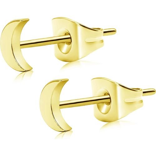 Boucles D'oreilles Coeur Plat Titane Sans Nickel Hypoallergénique Pour Oreille Sensible Délicat En Forme De Coeur Pour Les Femmes Filles Adolescents-Noir,Argent,Or,Or Rose.[X3395]