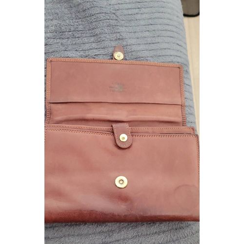 Portefeuille cuir marron