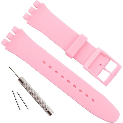 Bracelet En Silicone Étanche,Bracelet Pour Swatch (1,7 Cm,1,9 Cm,2 Cm).[U2710]