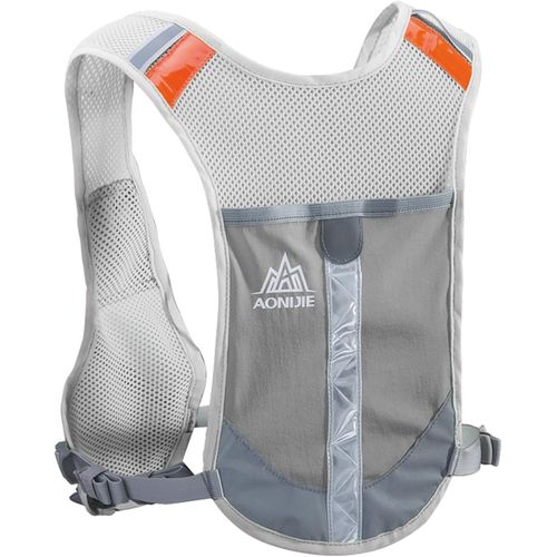 Gilet de Course Réfléchissant Sac Trail Veste Running Sac à Dos Hydratation Léger pour Homme Femme Marathon Randonnée Vélo.[I965]