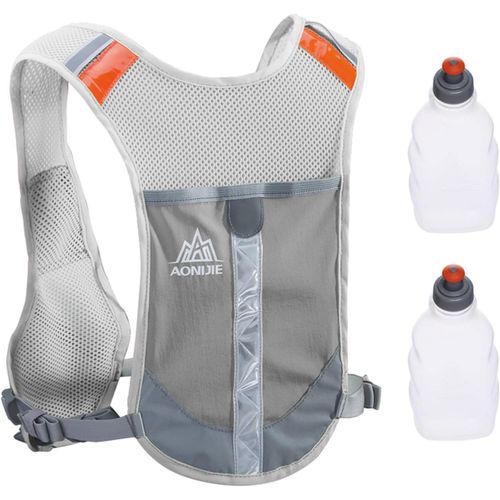 Gilet de Course Réfléchissant Sac Trail Veste Running Sac à Dos Hydratation Léger pour Homme Femme Marathon Randonnée Vélo.[I963]