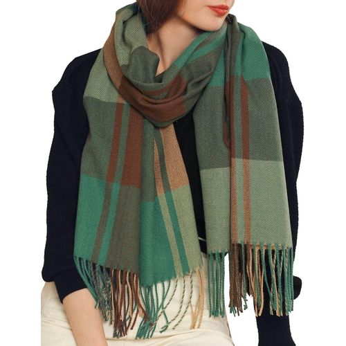 Kalanka-Écharpe Chale Femme Chaud Automne Hiver Pashmina Châle Wrap Grand Foulard Plaid Tantan Tissu Avec Glands Pour Femmes Hommes
