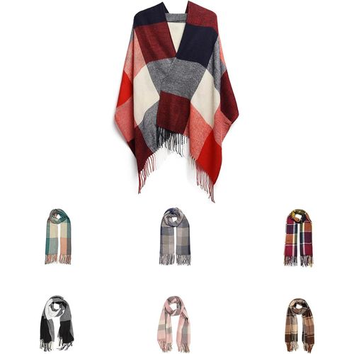 Kalanka-Echarpe Plaid Foulard Chale Chaud Femme Homme Grosse Écharpe Für Hiver Automne Etole Douce Confortable Sobre Et Élégant,200x60cm