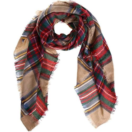 Kalanka-Écharpe Foulard Plaid Cachemire Feel Classic Soft Hiver Luxueux Pour Hommes Femmes