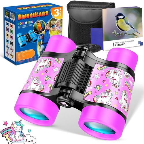 KALANKA-Jouet Fille 4 5 6 7 8-12 Ans,Jumelles Enfant Licorne pour Filles - Cadeau Anniversaire Jouet 4-12 Ans Compactes Microscope Enfant
