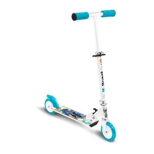 Trottinette Pliable - Disney - Stitch - Mécanisme De Pliage Sécurisé - Frein Arriere Au Pied - Hauteur Ajustable