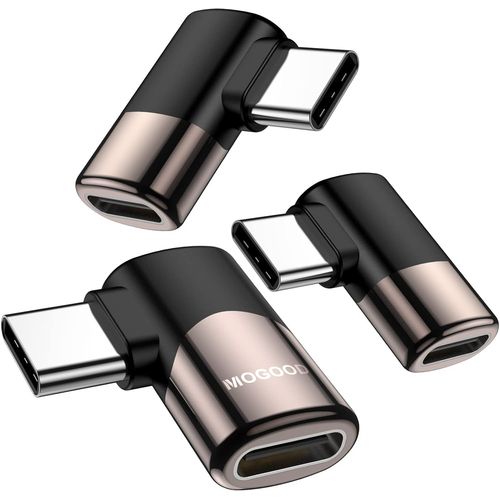THEF-Adaptateur USB C 90 Degrés Mâle à Femelle - Extender Angle Droit pour Steam Deck, Switch, Ordinateur Portable et Téléphone Portable