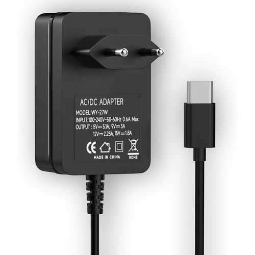 Thef-27w Chargeur Usb C 5a Pour Raspberry Pi 5 4gb/8gb Adaptateur D'alimentation Universel De Type C, Compatible Avec Autre Appareil Électronique Avec Port Type-C