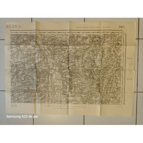 Carte Ancienne Moulins 146 I.G.N. Révisée 1904