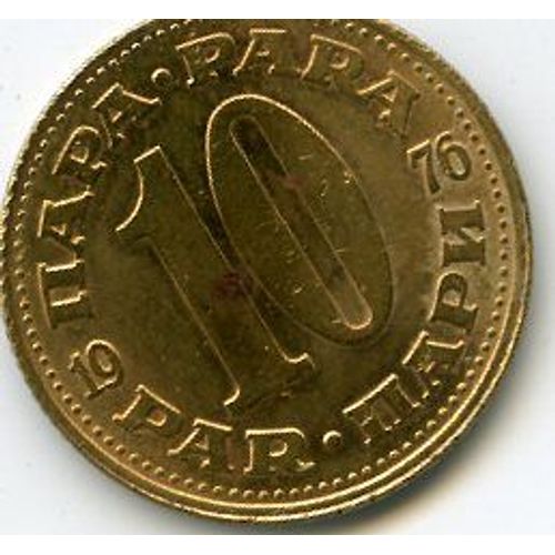 Yougoslavie 10 Para 1976