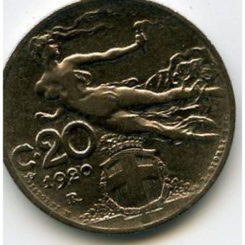Italie 20 Centimes 1920