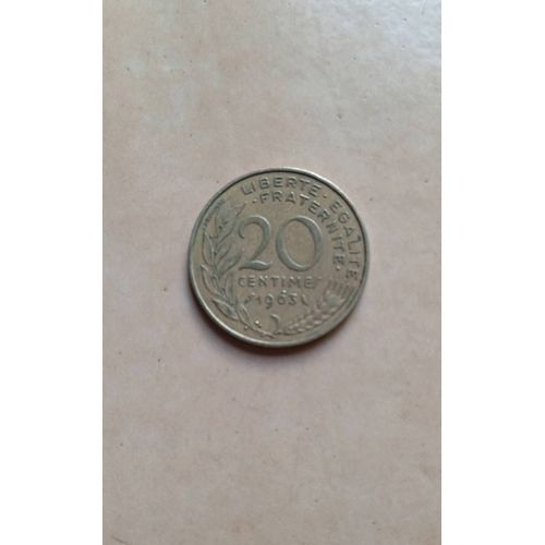 Pièces De 20 Centimes De 1963
