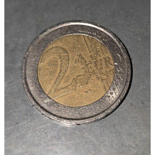 Pièce Très Rare 2 Euros Italie 2002 Dante Alighieri