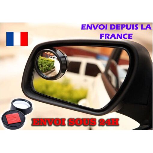2x Miroir Grand Angle Pour Eliminer Les Angles Morts