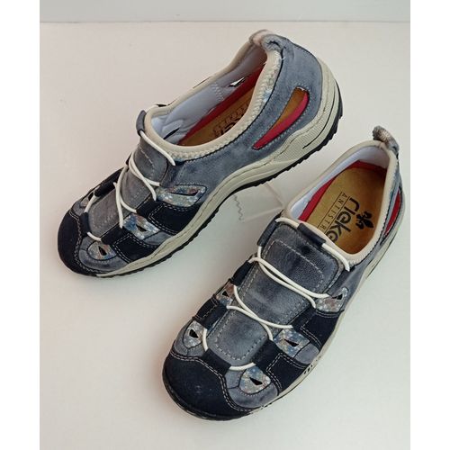 Basket Rieker Neuf Chaussure Sport Tennis Ville Détente Basse Ete Marque Randonnée Derby Course Running Sneaker Compensé Plat Sandale Ballerine Trotteur Talon Pied Sensible Léger Souple Cuir