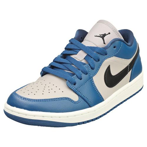 Nike Air Jordan 1 Low Baskets Mode Bleu Gris